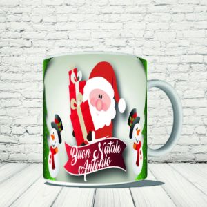 TAZZA NATALE ''BABBO PACCO REGALO''
