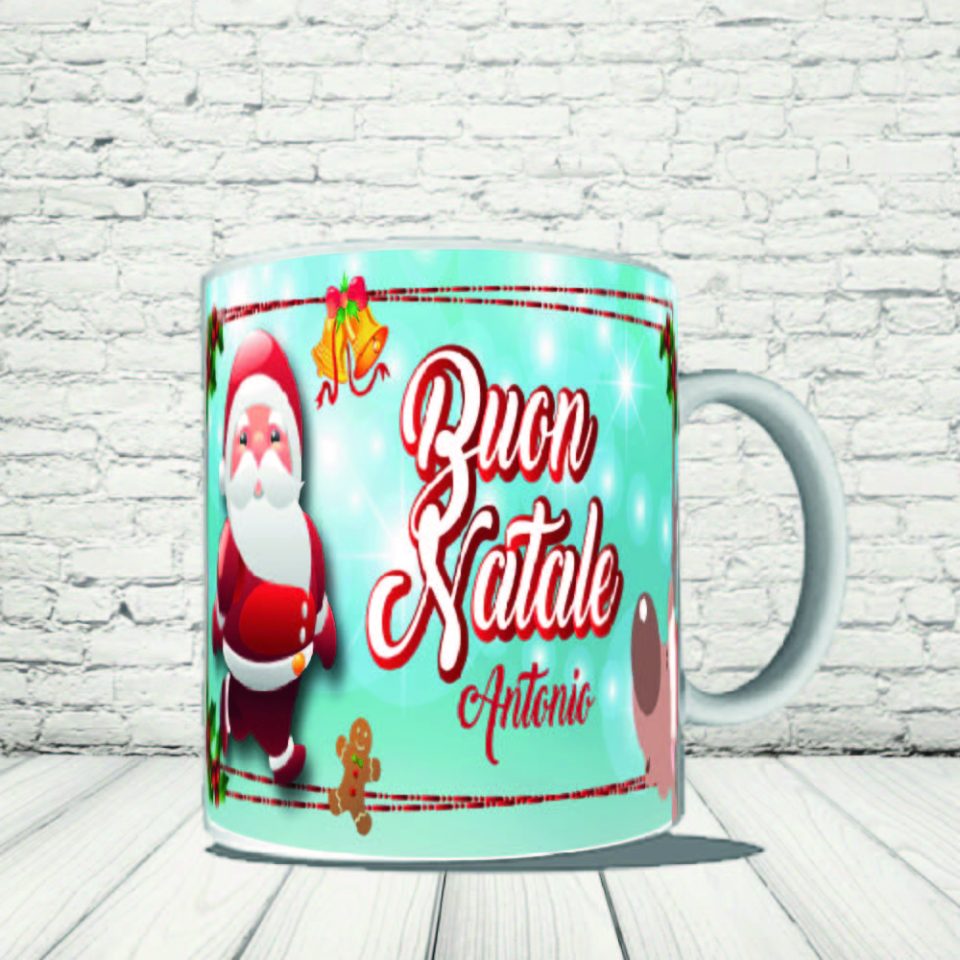 TAZZA NATALE '' BABBO CARTOON''
