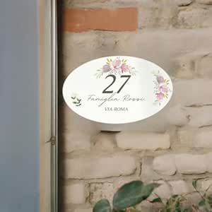 numero civico in ceramica personalizzato