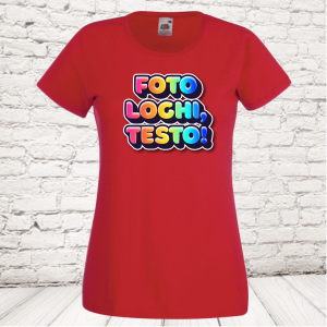 t-shirt donna rossa