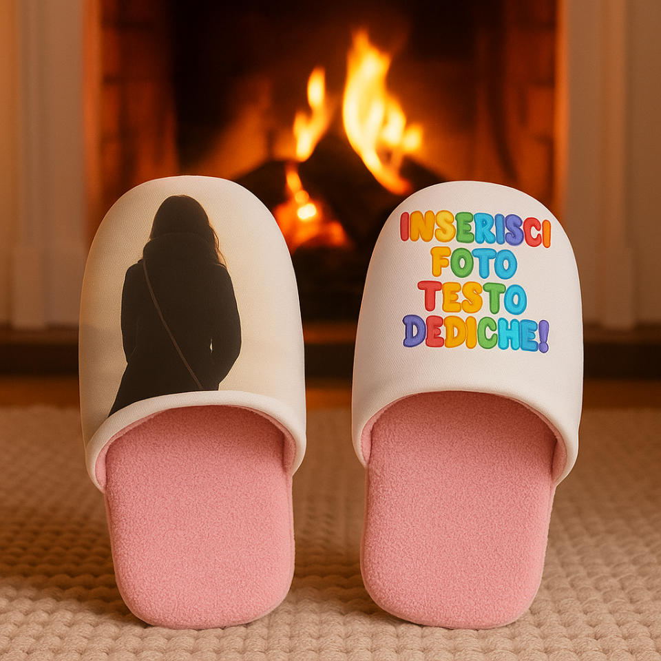 pantofole donna personalizzate