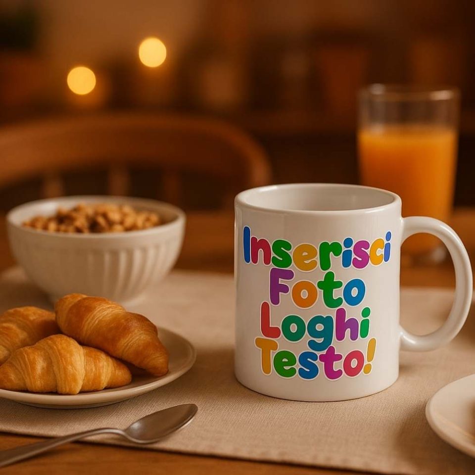 tazza per colazione personalzizabile