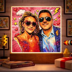 LAMPADA LED POP ART ROSA