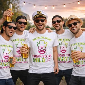 T-SHIRT CELIBATO ''BORN TO BE WILD'' BIANCHE