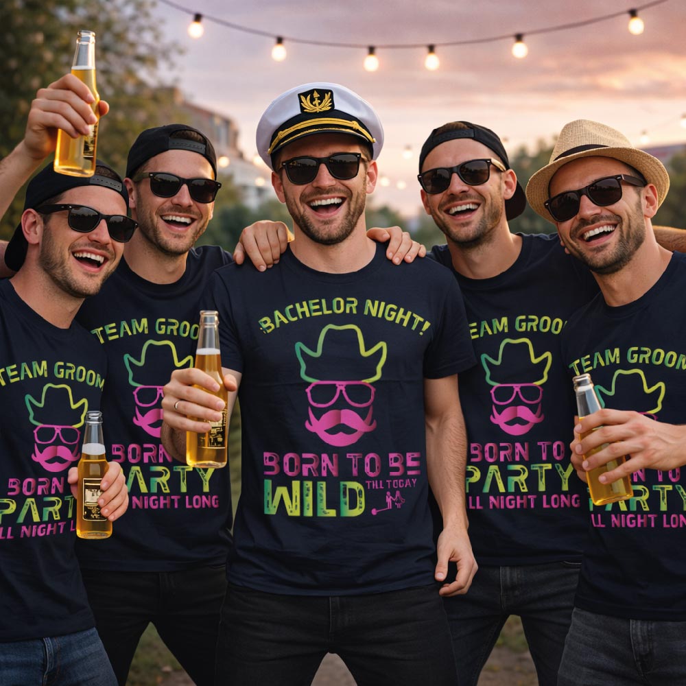 T-SHIRT CELIBATO ''BORN TO BE WILD'' NERE