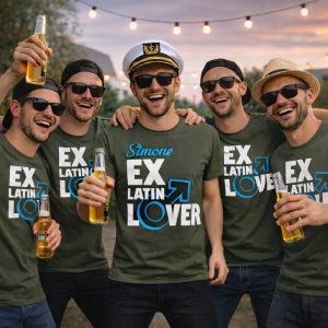 T-SHIRT CELIBATO ''EX LATIN LOVER'' VERDI