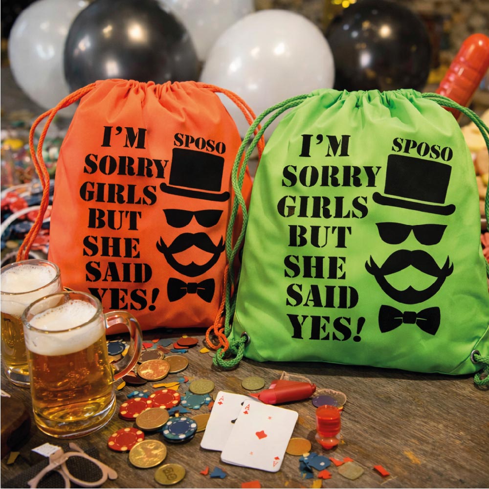 SACCA SPORT FLUO ''IM SORRY GIRLS''