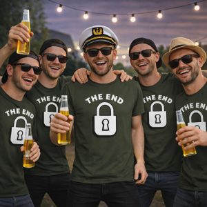 T-SHIRT CELIBATO ''the end'' VERDI