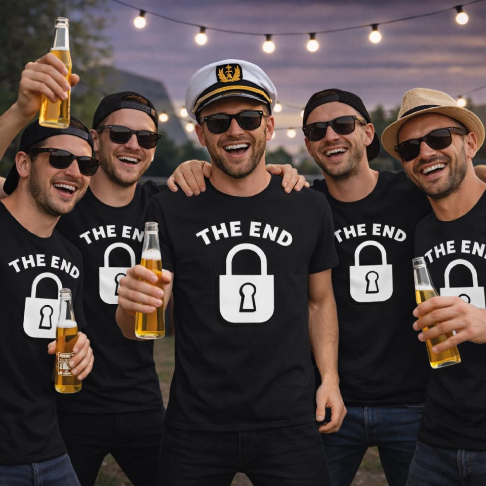 T-SHIRT CELIBATO ''the end'' NERE