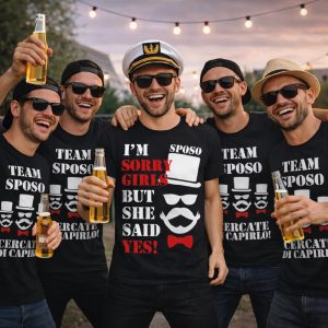 T-SHIRT CELIBATO ''IM SORRY'' NERO