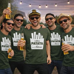 T-SHIRT CELIBATO ''ULTIMA PATATA'' VERDE