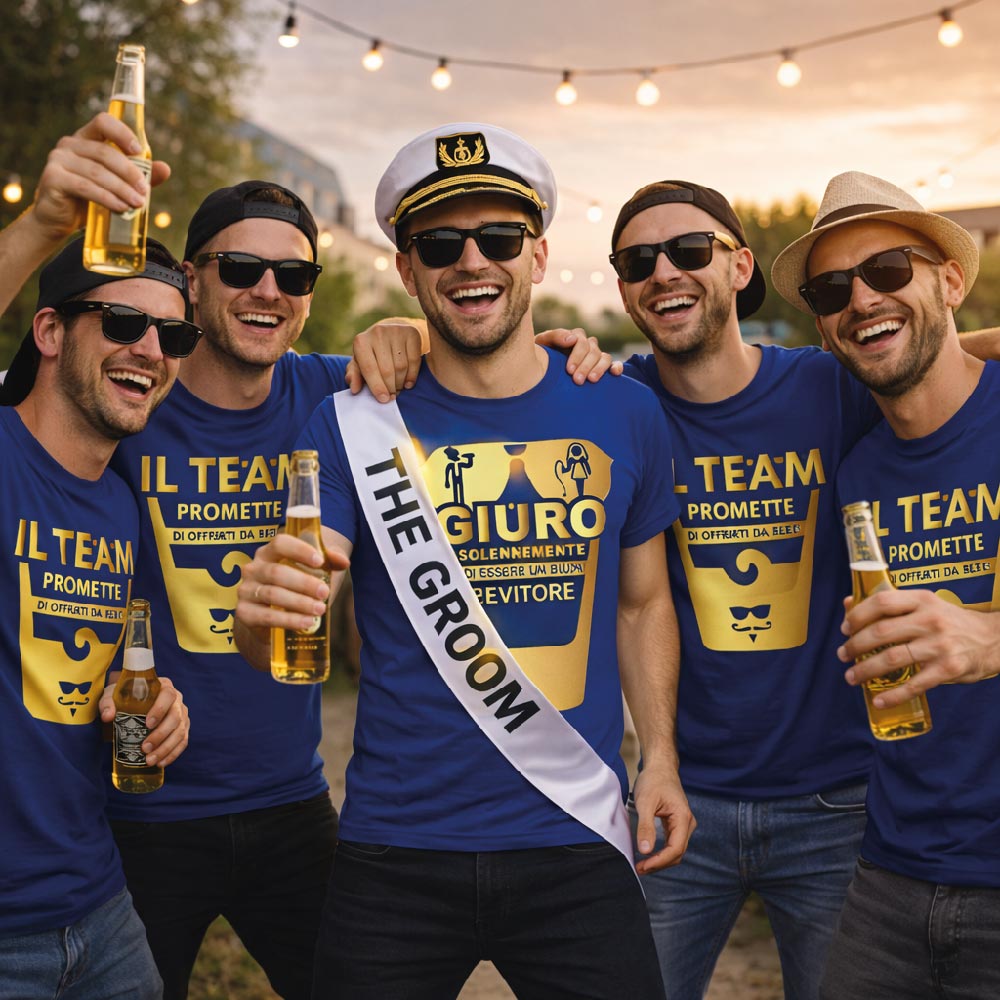 GIURO SOLENNEMENTE SPOSO BLU