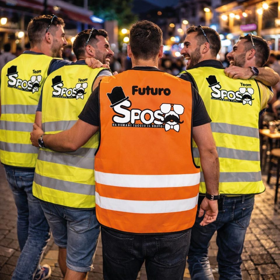 Kit Pacchetto Gilet per Addio al Celibato Gadget Divertente Personalizzabile per Amici e Sposo Costume Scherzi Festa Matrimonio ''FUTURO SPOSO OCCHIALI''