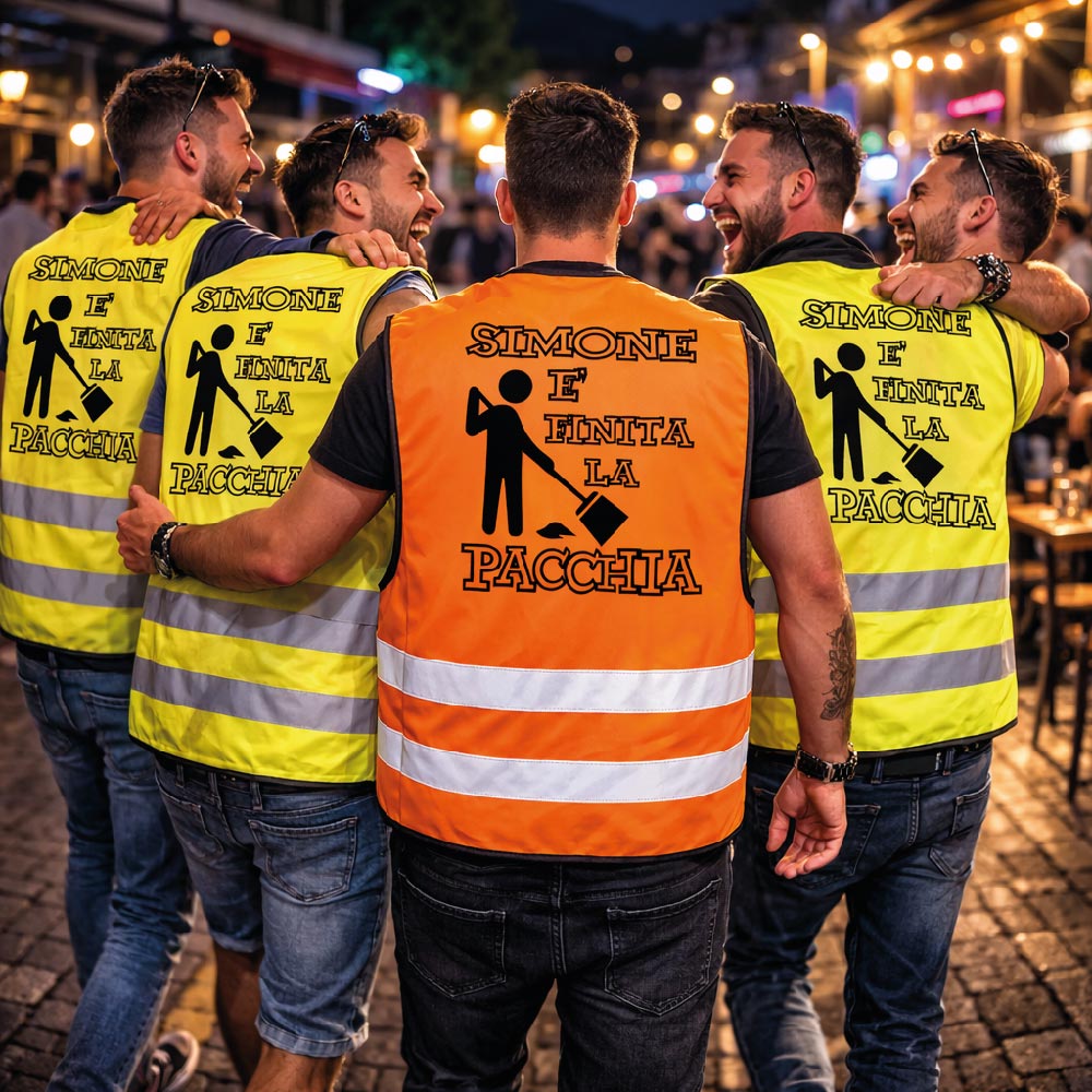 KIT GILET ''E' FINITA LA PACCHIA''