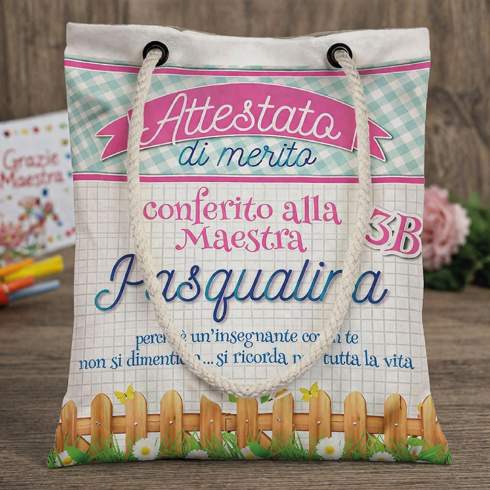 SHOPPER MAESTRA ''attestato di merito''