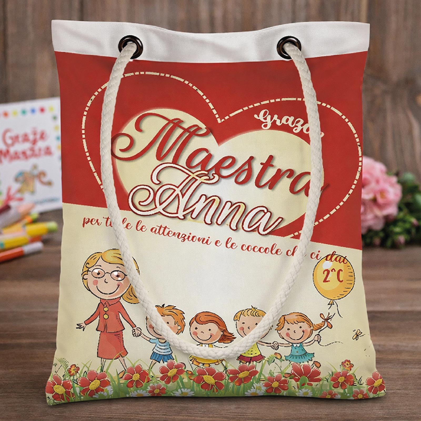 SHOPPER MAESTRA ''le tue coccole''