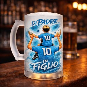 BOCCALE BIRRA '' DI PADRE IN FIGLIO napoletani''