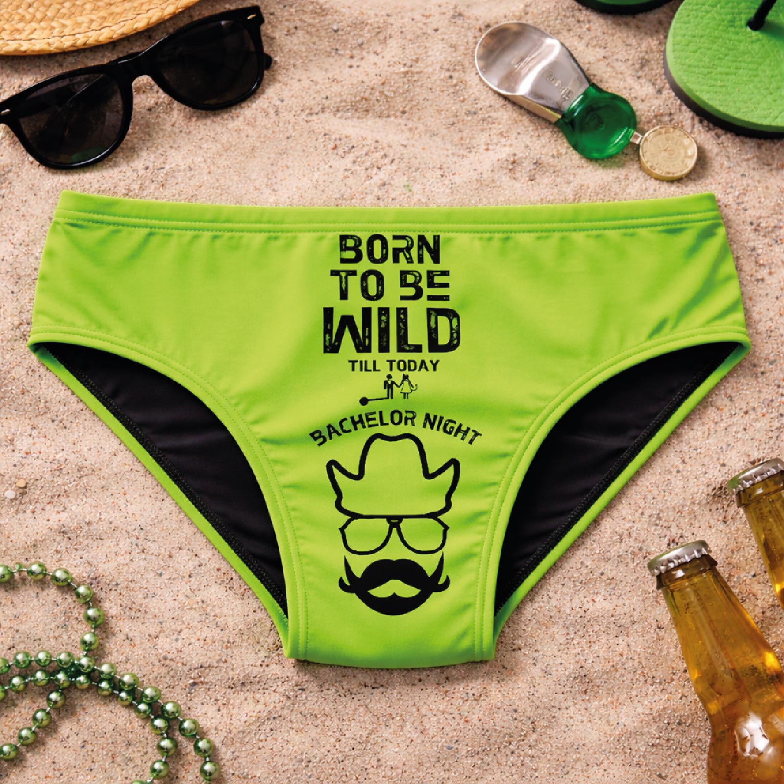 COSTUME FLUO ''BORN TO BE WILD'' VERDE
