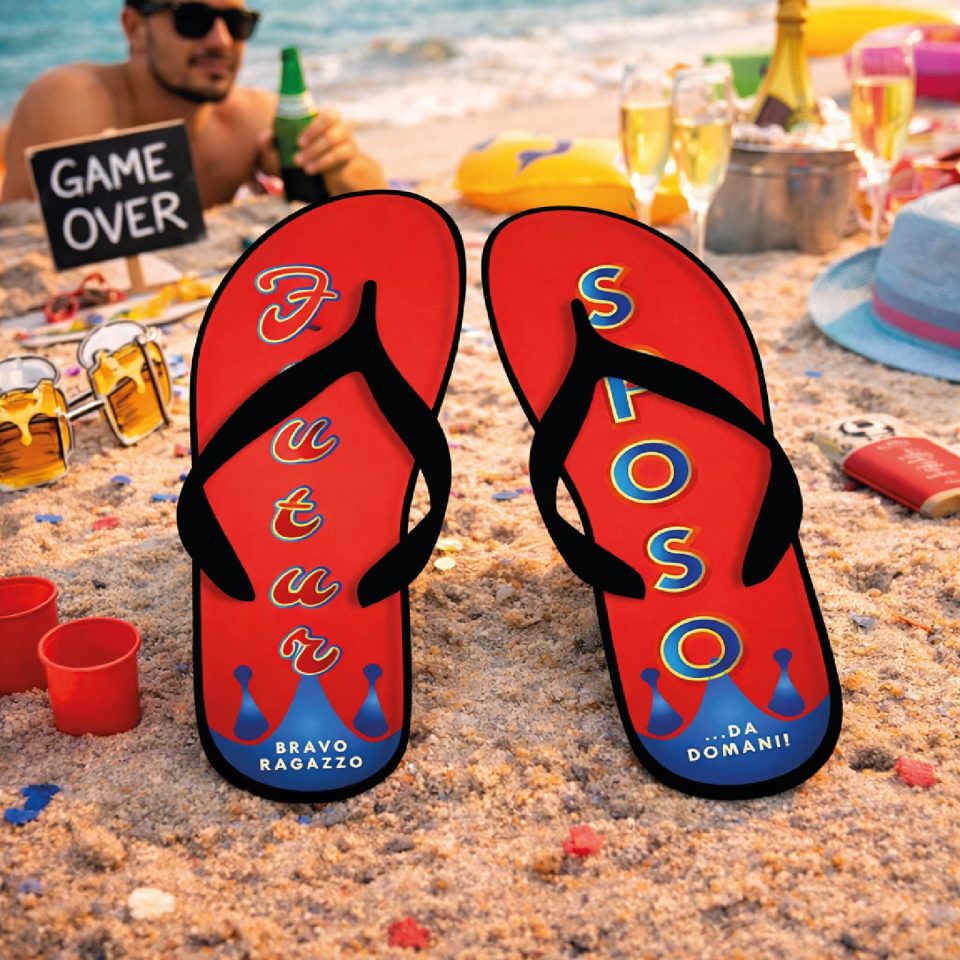 Infradito Uomo per Addio al Celibato Uomo Matrimonio Sposi Eventi Spa Spiaggia Mare Ciabatte ''FUTURO SPOSO CORONA'' 36 37 38 39 40 41 42 43 44 45