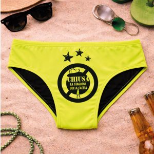 COSTUME FLUO ''CHIUSA LA STAGIONE'' GIALLO