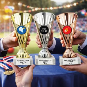 tris di coppe premiazione