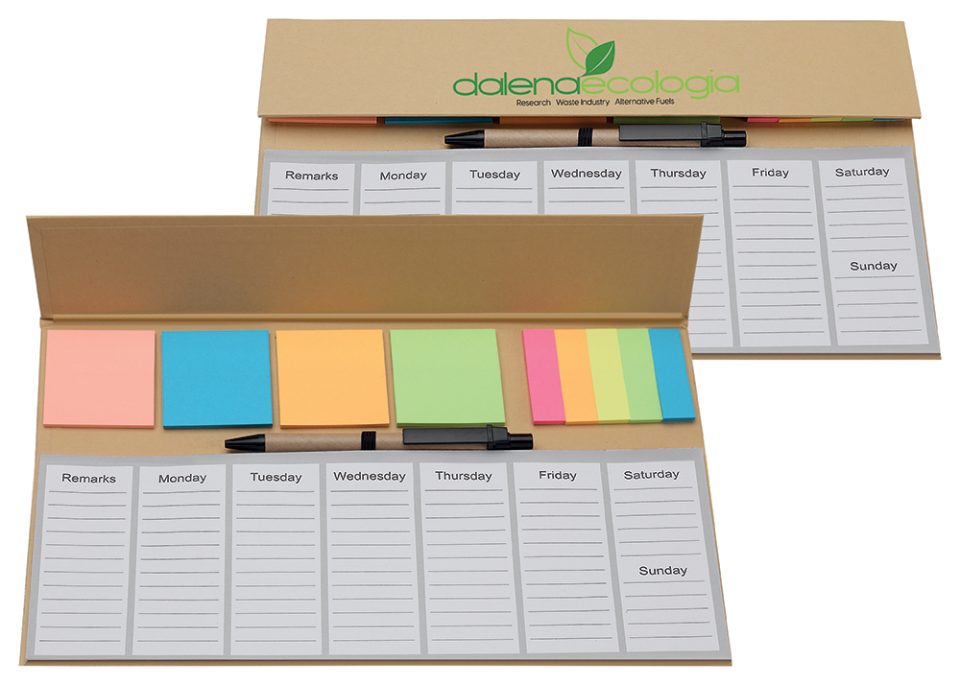 blocco note settimanale-personalizzato da tavolo