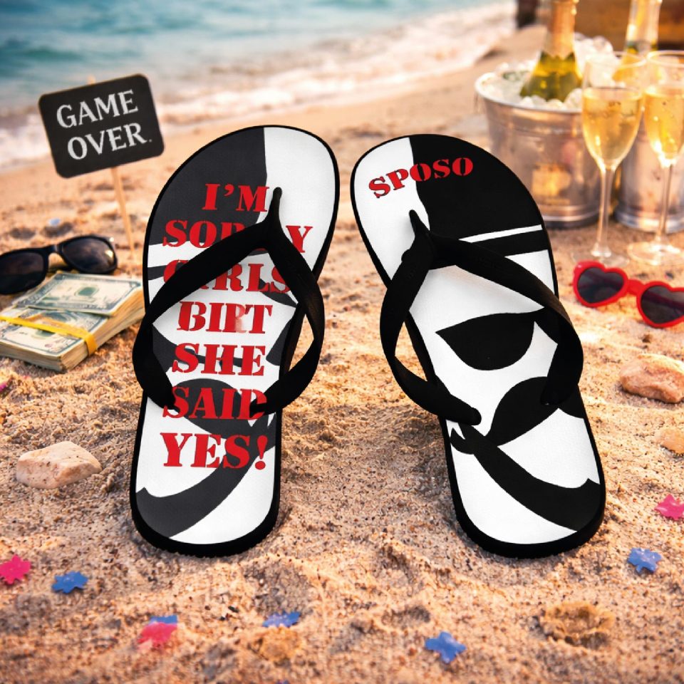 Infradito Uomo per Addio al Celibato Uomo Matrimonio Sposi Eventi Spa Spiaggia Mare Ciabatte I'M SORRY GIRLS 36 37 38 39 40 41 42 43 44 45