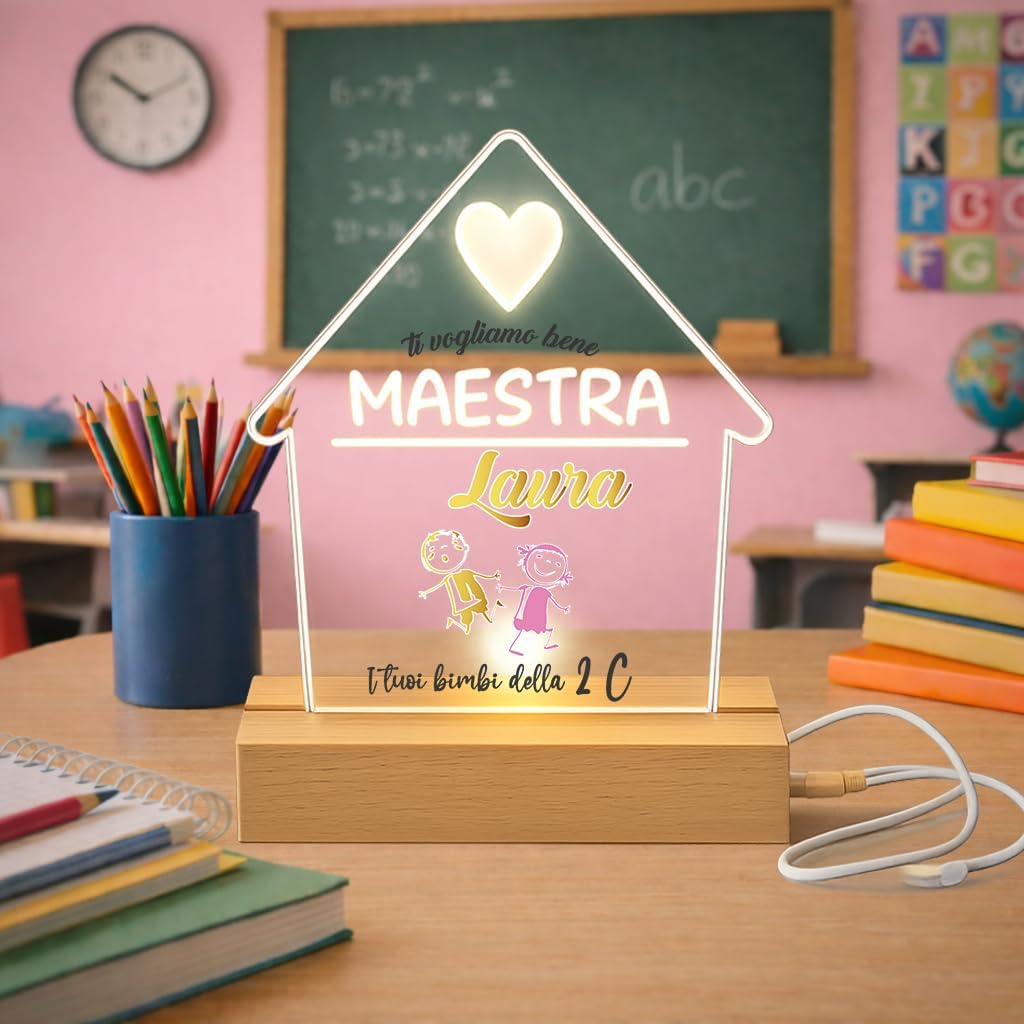 LAMPADA LED CASA ''DISEGNI'' MAESTRA