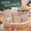KIT BAGNO MAESTRA '' DISEGNI'' TORTORA