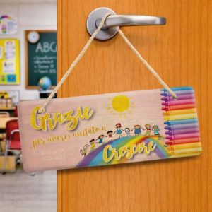 FUORIPORTA MAESTRA ''AULA DI COLORI'' RETTANGLARE