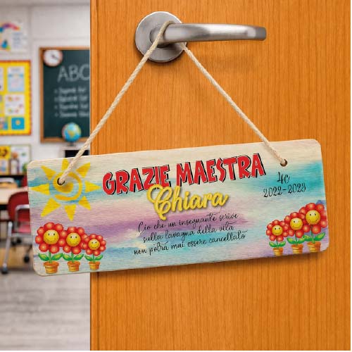 FUORIPORTA MAESTRA ''LAVAGNA DELLA VITA'' RETTANGOLARE