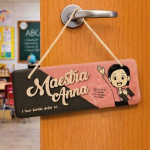 FUORIPORTA MAESTRA ''SENZA TE '' RETTANGOLARE