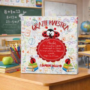 QUADRO TELA CANVAS MAESTRA ''COCCINELLA''