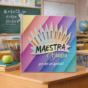 QUADRO TELA CANVAS MAESTRA ''MATITE CON NOMI''