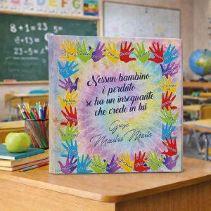 QUADRO TELA CANVAS MAESTRA ''MANINE CON NOMI''