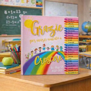 QUADRO TELA CANVAS MAESTRA ''AULA DI COLORI''