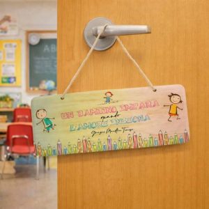 FUORIPORTA MAESTRA ''L'AMORE INSEGNA'' RETTANGOLARE