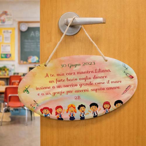 FUORIPORTA MAESTRA ''DEDICA'' OVALE