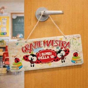 FUORIPORTA MAESTRA ''COCCINELLA'' RETTANGOLARE