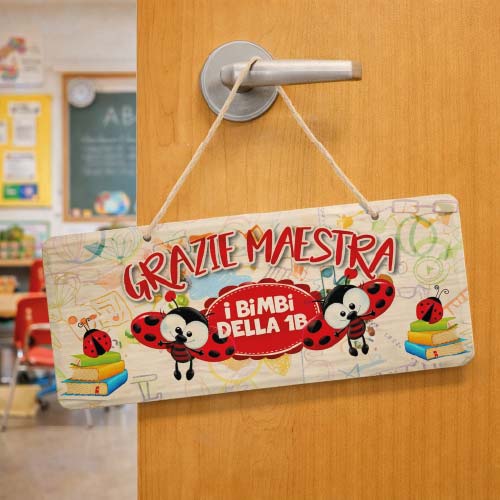 FUORIPORTA MAESTRA ''COCCINELLA'' RETTANGOLARE