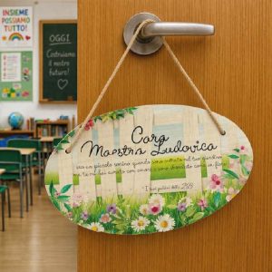 FUORIPORTA MAESTRA ''GIARDINO'' OVALE