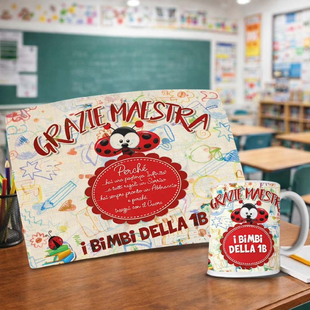 KIT COLAZIONE MAESTRA ''MAESTRA COCCINELLA''