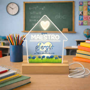 LAMPADA LED CASA ''ATTENZIONI'' MAESTRO