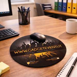 mousepad personalizzato tondo con logo