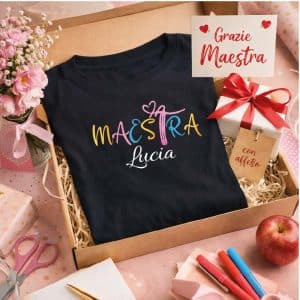 T-SHIRT MAESTRA NERA ''SKETCH''