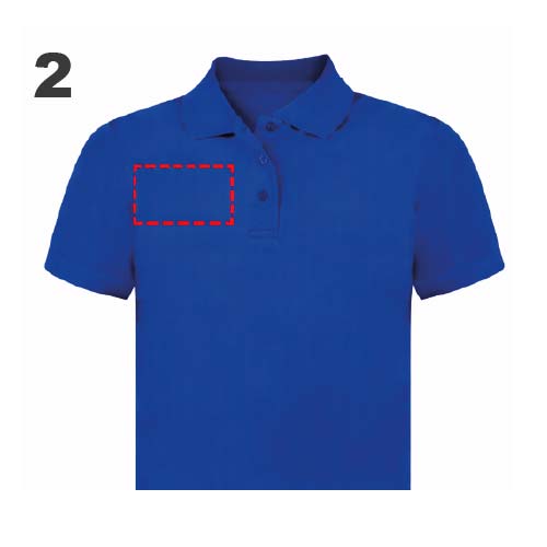 polo uomo ricamata lato destro