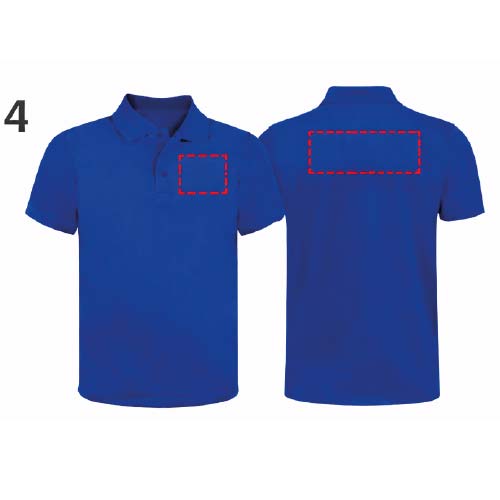 polo uomo ricmata fronte + retro