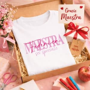 T-SHIRT MAESTRA BIANCA ''SEI SPECIALE''