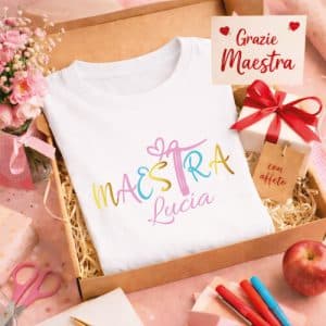 T-SHIRT MAESTRA BIANCA ''SKETCH''