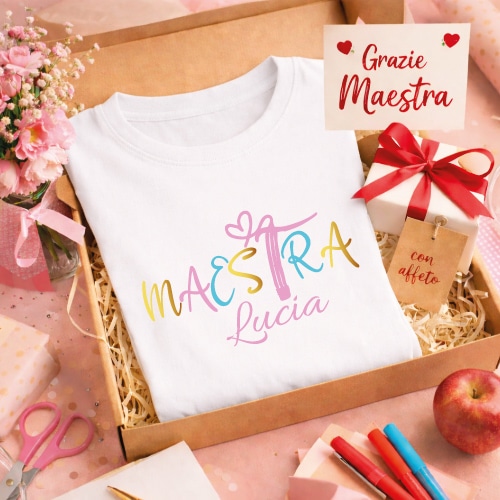 T-SHIRT MAESTRA BIANCA ''SKETCH''